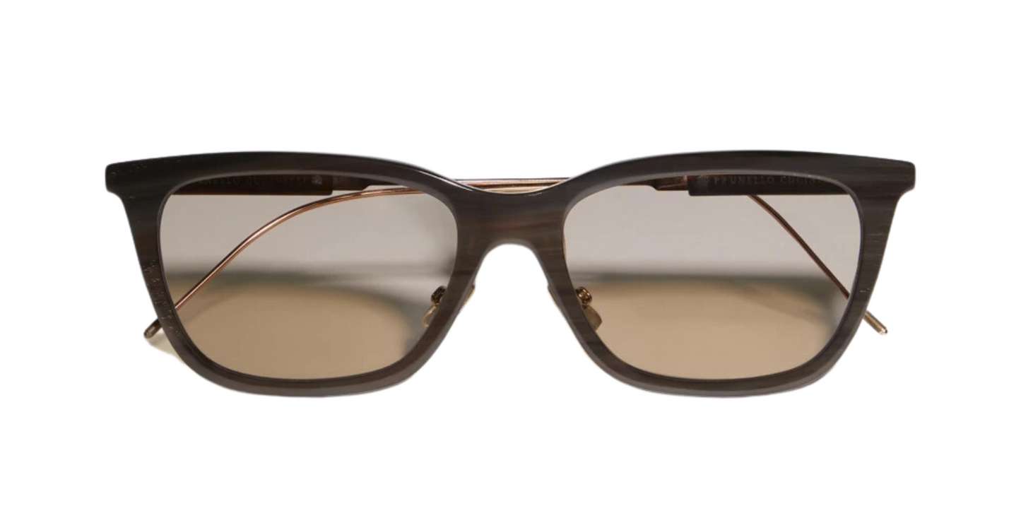 Brunello Cucinelli sunglasses model BC8501S, Italian designer luxury eyewear offering superior sun protection and style.