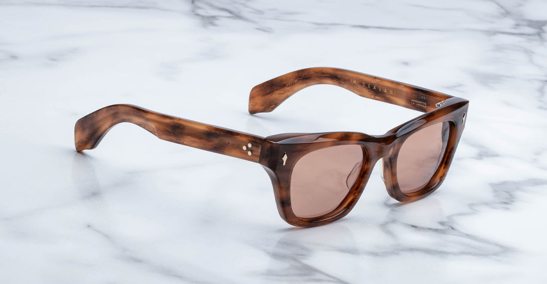 Jacques Marie Mage Dealan Sunglasses - Oak - Side View