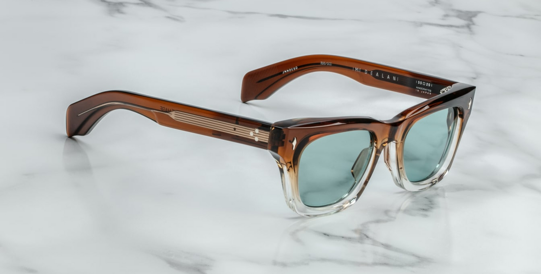 Jacques Marie Mage Dealan Sunglasses - Hickory Fade- Side View